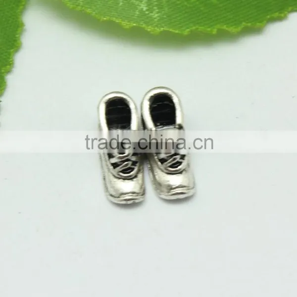 Wholesale 2015 New Style Sport Shoes Shape DIY Anti-silver Creative Bracelets Accessories Metal Zinc Alloy Beads With Holes photo-5