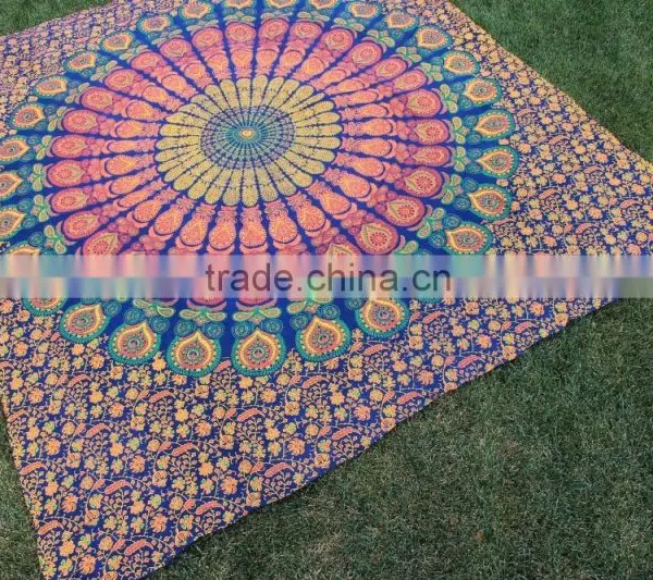 Elephant Tapestry Bed Sheets Jaipur Print Sheeting Bed Sheets photo-4
