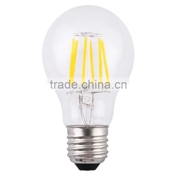 Hot 4w 6w 8w Dimmable Led Bulb Lights 2700k 4000k A60 8W E27 LED Filament Bulb photo-4