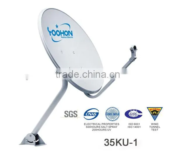 Ku Antenna 35cm Dish Steel Plated Band Dish