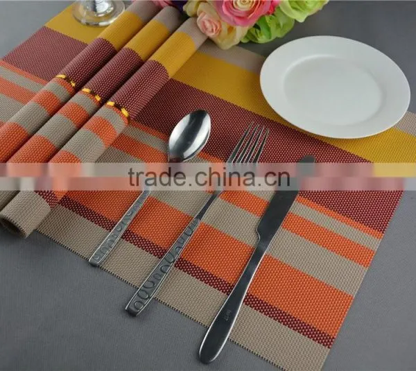 Manufacturers Selling Fashion Color Heat Insulation Pad High-grade Table Mat PVC Coasters Placemat Commodity photo-4