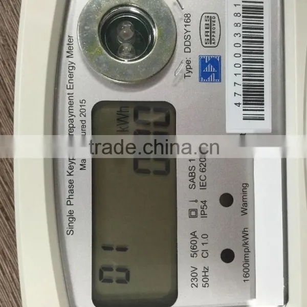 Single Phase STS Keypad Smart Single Phase Prepaid Electricity Meter photo-3