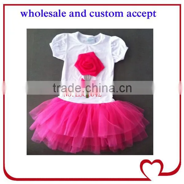 Made in China Super Quality Cheap Flower Girl Dresses Under, Cube Flower Girl's Tutu Dress,summer Shortsleeve One-piece Dresses photo-3