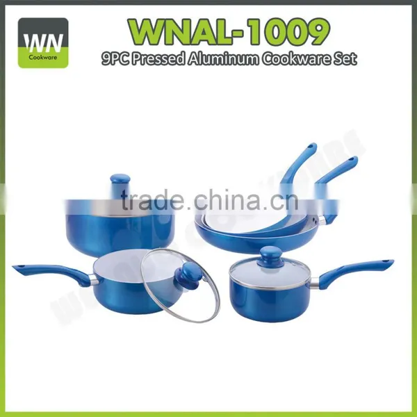 Aluminium Non-stick/ceramic Cookware With Metalic Painting Ceramic Coating Cookware Sets photo-2