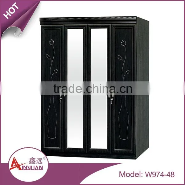 Foshan Modern Bedroom Almirah Wardrobe Cheap 4 Door Mdf Wood Almirah Designs in Bedroom photo-5