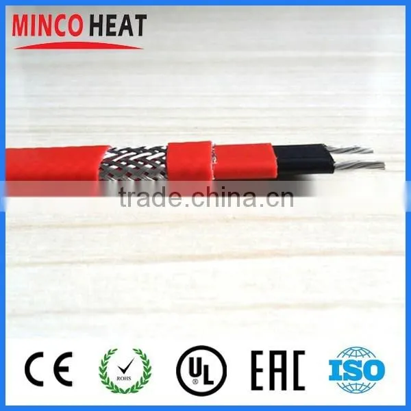 Heat Resistant Self Regulating Pipe Insulation, Roof Snow Melting Silicone Heating Cable photo-5