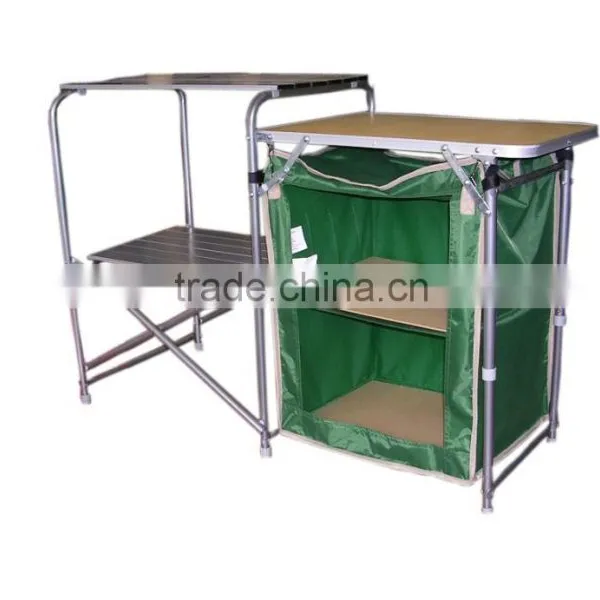 CAMPING KITCHEN WITH FOLDING TABLE