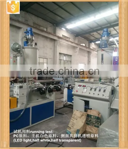 SJ-45/28 single screw PC profile extrusion line for LED light