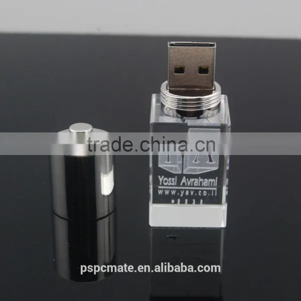 Transparent Glass Crystal Model Usb 2.0 Memory Stick Flash Pen Drive 8GB With Keychain photo-5