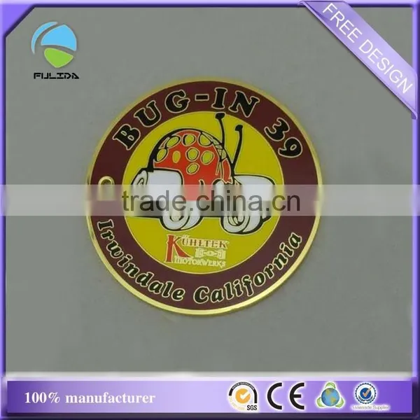 Custom Cloisonn Imitation Synthetic Enamel Brown Chocolate Gold Souvenir Pin Badge photo-3