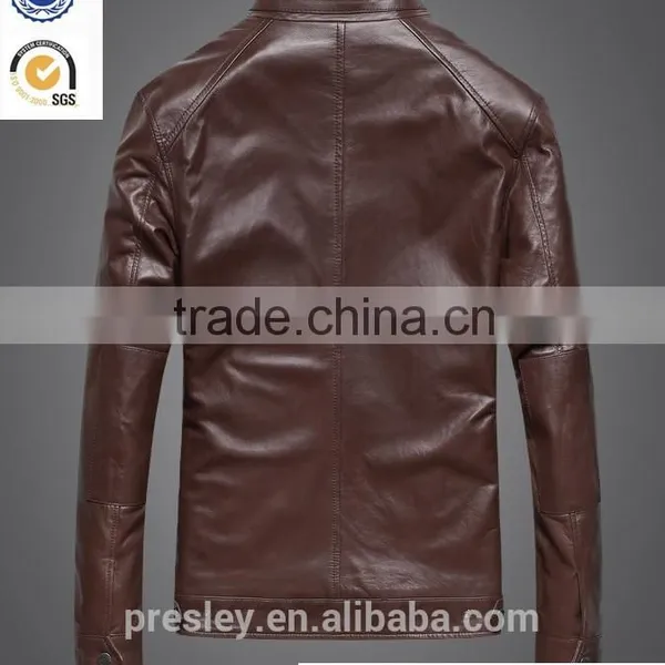 2016 New Style Men's Outdoor Leather Jacket With Cheap Price photo-2