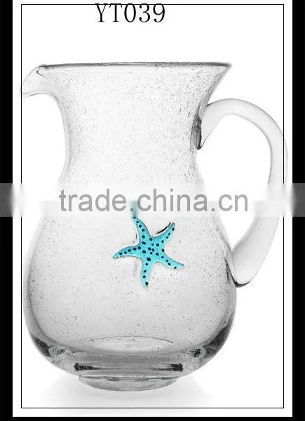 Classic Beach Beer ,juice Glass Pot,sea Star Glass