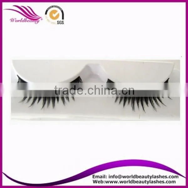 Top Quality Private Label Human Hair False Strip Eyelash photo-3