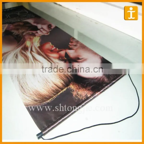 Color Banner Printing,hanging Banner With Plastic Rod,hand Scroll Decorative PVC Banner photo-2