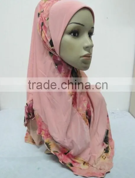 H281 New Style One Piece Hijab With Prints photo-2
