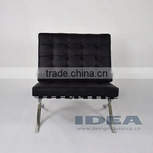 DC2001 Replica Mies Van Der Rohe Barcelona Chair - Black photo-2