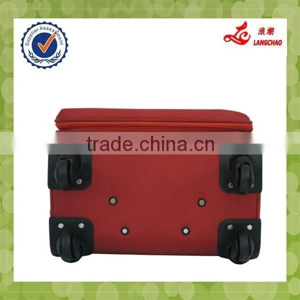19"23"26"29" Inch 4 Pcs Red Fabric Four Wheels Traveling Airport Brand Luggage photo-4
