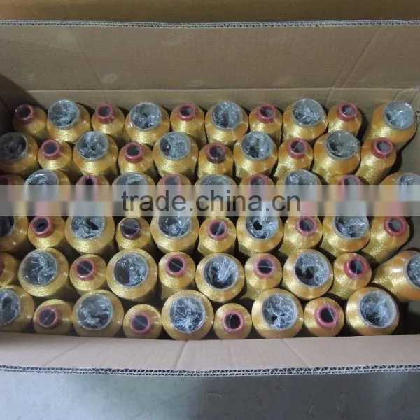 Dongyang Yiwu Cheap Embroidery Thread Wholesale,metallic Yarn Micro Slittig Twist With 150D Polyester Yarn photo-6