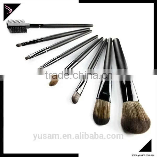 Black Color 7 Pcs Personalized High Quality Make up Brushes photo-2