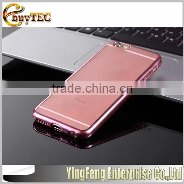 Wholesale Hot Selling Mobile Phone Cover for Iphone 6,electroplated Transparent TPU Mobile Phone Cover For Iphone 6 photo-5