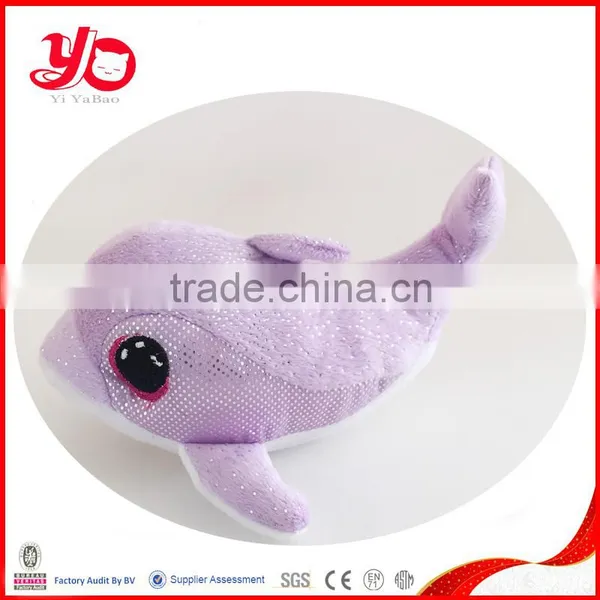Wholesale Stuffed Sute Dolphin Toy Mini Bule Plush Dolphin photo-4