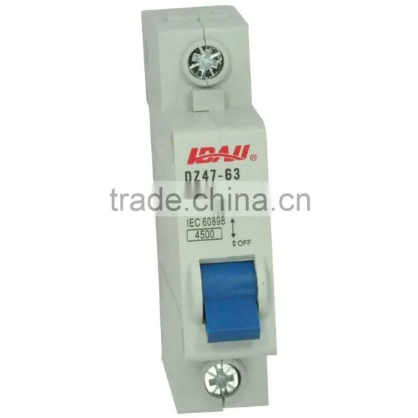 DZ47-63 Miniature circuit breaker MCB , electrical circuit breaker,mcb switch,mcb