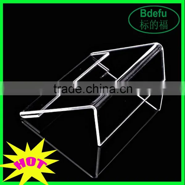 Horizontal Slanted L-Shape Acrylic Sign Holder/Slanted Sign Holders