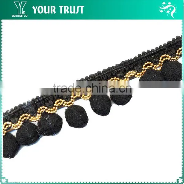 9MM Crystal Rhinestone 9MM Dome Stud Rose Pink Cotton Decorative Tassel Braid Trimming photo-6