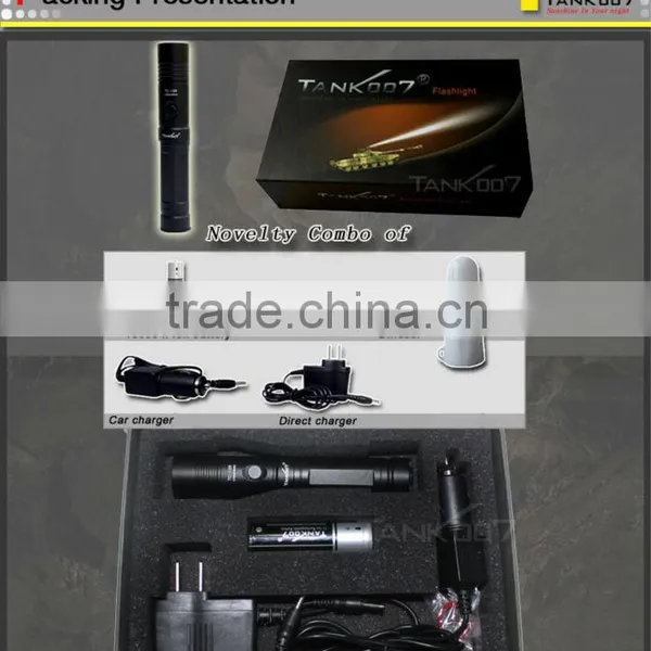 2015 High Intensity 300 Lumens Rechargeable Led Flashlight photo-3