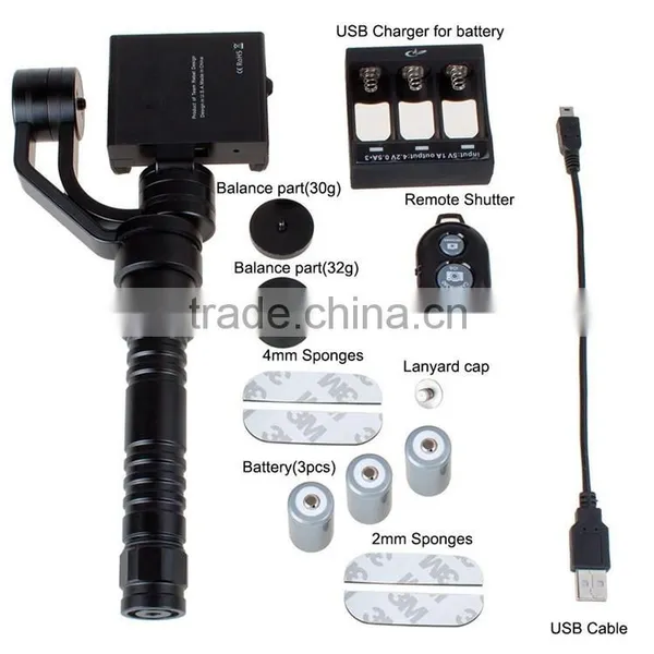 Stabilizer Gimbal 3 Axis Handheld Steadycam for Smartphone and Camera go Pro4 photo-5