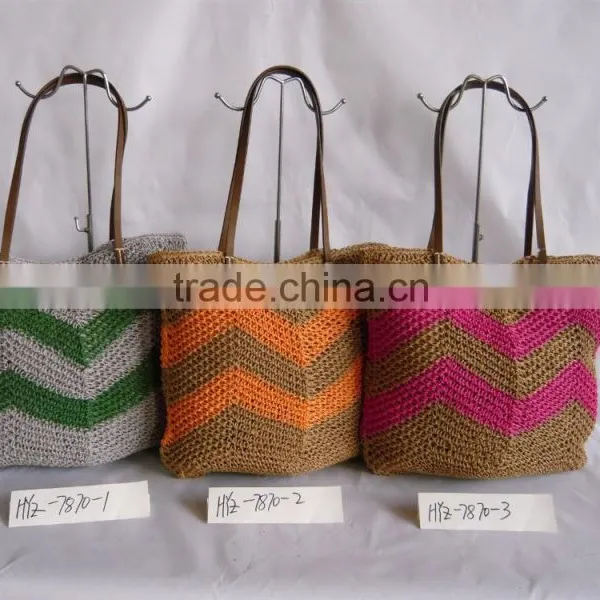 Paper Straw Crocheting Tote Bag,beach Bag,travelling Handbag