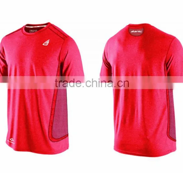 Mens Dryfit Panel Short Sleeve Running Tee Multiply Colors photo-3