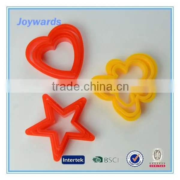 9 Pcs Plastic Cookie Cutter With Different Shapes photo-4