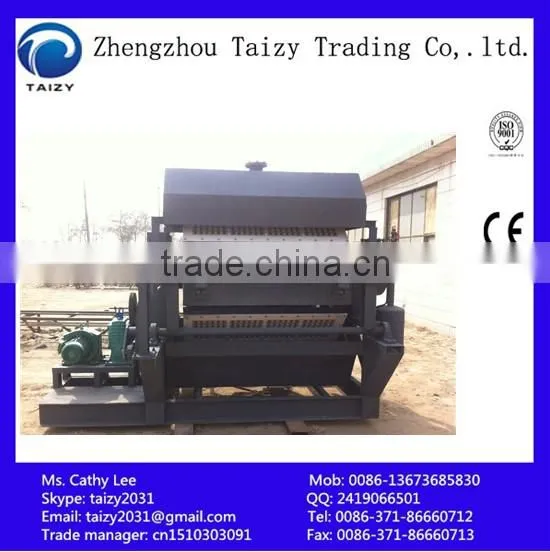 PLC+Touch screen controller egg tray machine with 12 months warranty
