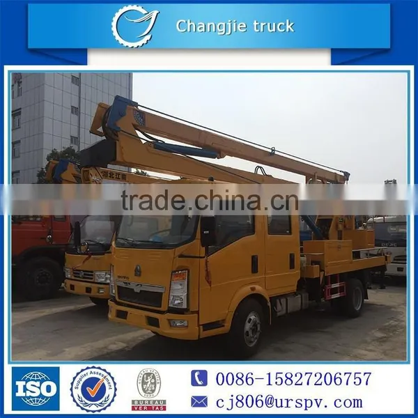 HOWO 18M High Working Platform Operation Truck With Water Function From Original Factory photo-3