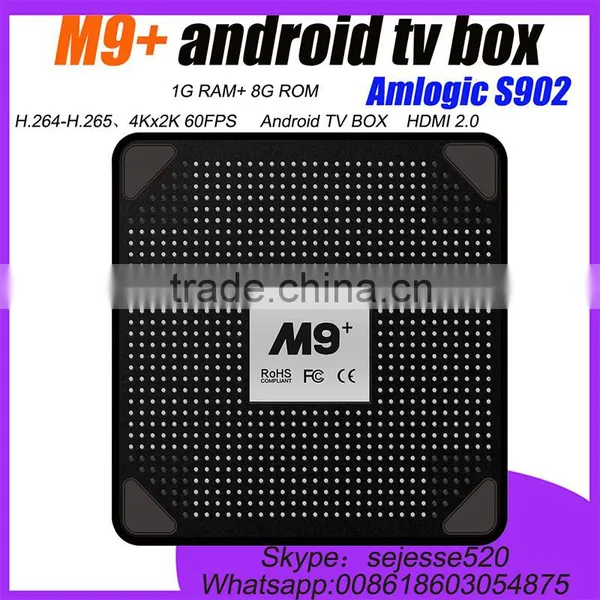 M9+ tv Box Amlogic S905 Android TV Box With Quad Core Smart Min Android 5.1 tv Box M9+