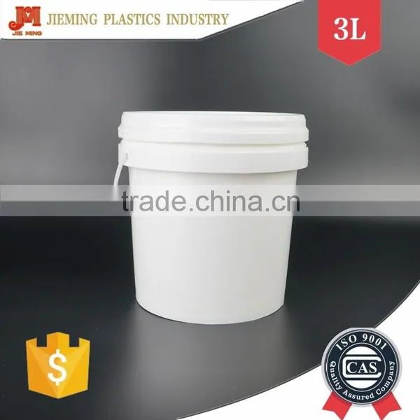 Bucket Plastic With Handle, 3 Liter Paint Bucket, Custom Print Small Pail With Lid