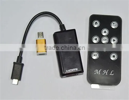 MHL Micro USB to HDMIHDTV Adapter + Remote Control For Samsung Cabletolink Top Quality photo-5