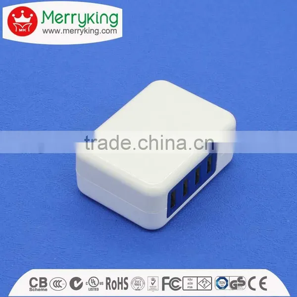 Packed in Double Blister 5voltage 2a 2.1a Usb Wall Charger With 150cm Cable photo-4