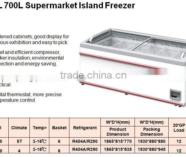 Supermarket Freezer Island Freezer photo-4