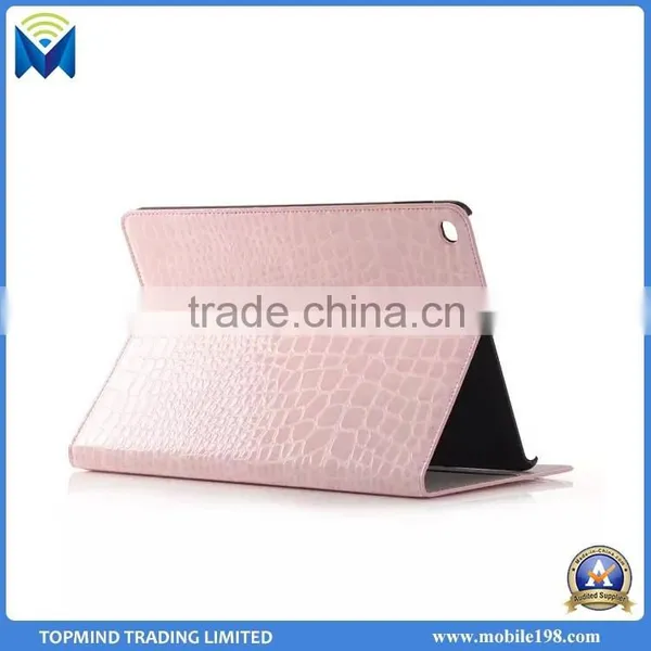Crocodile Leather Case for IPad Air 2, Wallet Case Cover for IPad Air 2 With Card Slot photo-6
