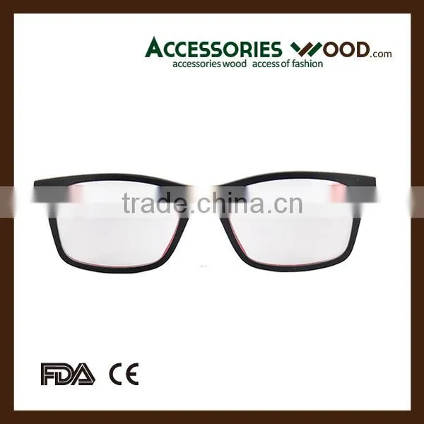 Vintage Style Wood Eyewear Wholesale Clear Glasses Wooden RX Glasses for Student photo-5