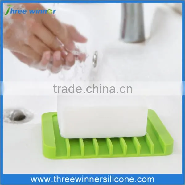 Colorful Silicone Square Soap Dish Wholesale Silicone Soap Holder photo-3