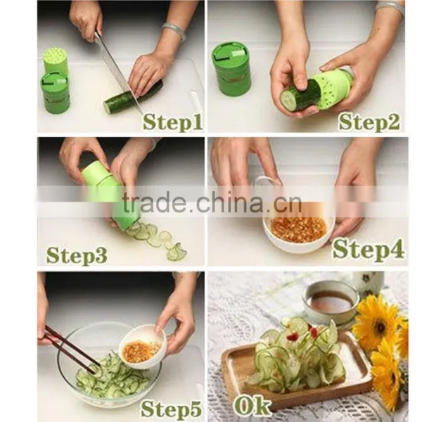 New Multi-function Vegetable Veggie Fruit Spiral Twiste Slicer Cutter Grater Kitchen photo-6