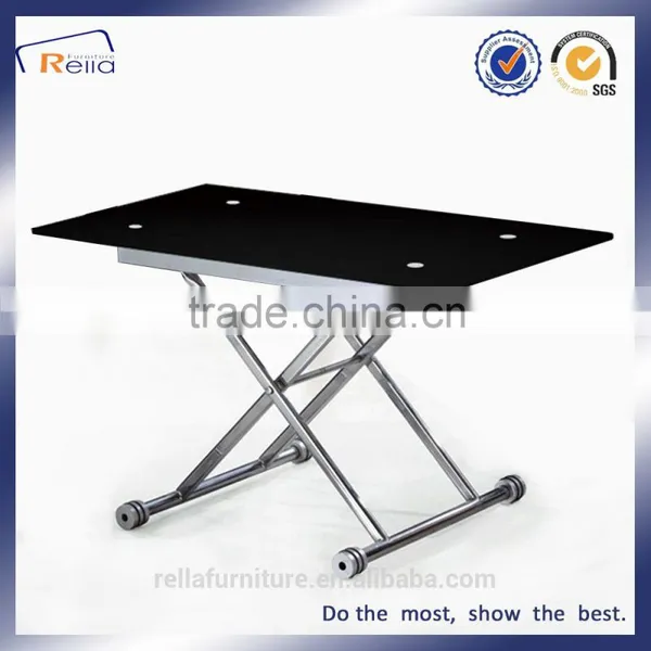 Folding Glass Dining Table General Used Dining Room Furniture photo-2
