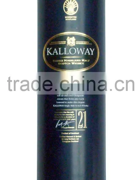 Luxury Rigid Paper Cardboad Round Wine Packing Box photo-4