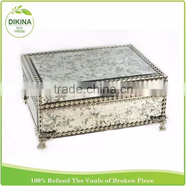Bridesmaid Maid of Honor Personalized Vintage Jewellery Case Decorative Metal Lock Hexagon Square Rectangle Round Box Packaging photo-3