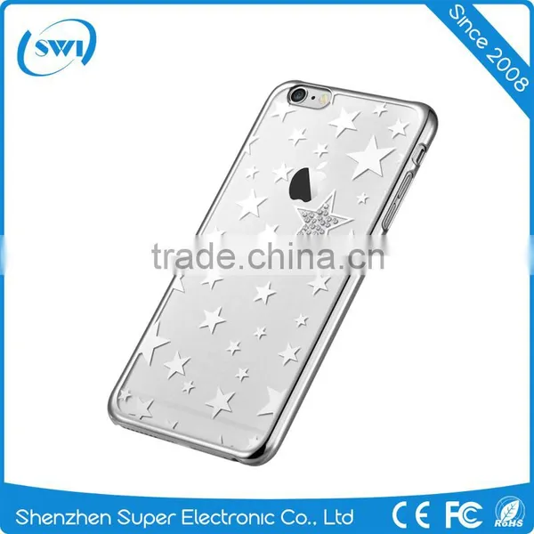 Hot Selling Electroplating Star LOGO Back Case Cover For Iphone 6 6S 6 Plus 6S Plus photo-3