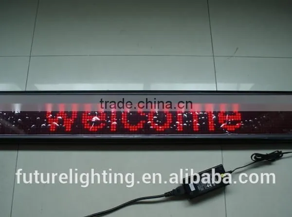Indoor 7*80dots Pitch7.62mm Control System IR Remote & RS232 Led Dispaly for Bus Programmable Led Sign photo-4