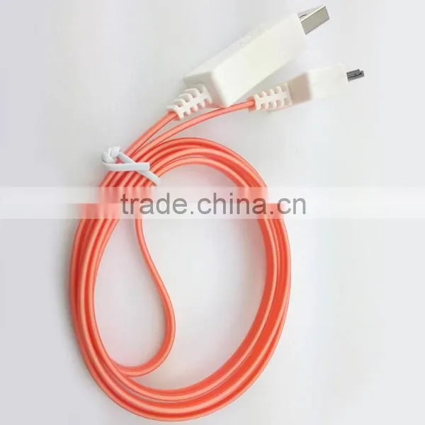 New Premium Visible LED Light Micro USB Cable for Android Mobile Phone photo-4